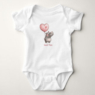 Body Hippopotame Heureux Bonnes Vibrations Ballon en Fo
