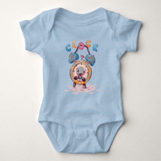 Body Horloge de dessin | Bodysuit bébé (Devant)