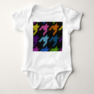 Body Houndstooth : imitation de toile brute.