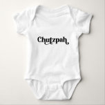 Body Humour yiddish Chutzpah<br><div class="desc">Ce costume de bébé "Chutzpah" fait le cadeau parfait pour un baby shower,  nouveau bébé,  Hanoukka et plus.</div>