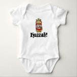 Body HUZZAH ! T-shirt de combinaison de bébé du Roi<br><div class="desc">Huzzah !  Adapté de mes illustrations de la petite version littéraire de classiques du Roi Arthur.  Livres et tissu de tissu disponibles sur Etsy et Spoonflower !</div>