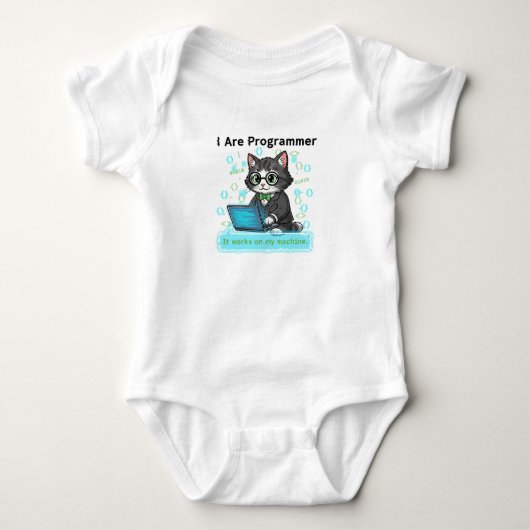 Body I Are Programmer Whimsical Cat Developer Graphic (Devant)