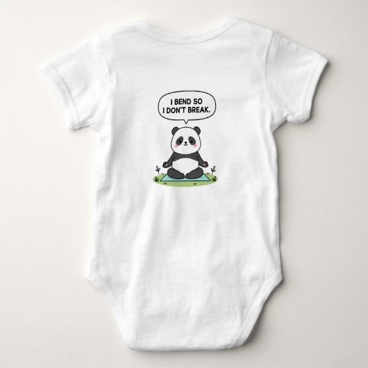 Body “I Bend So I Don’t Break” panda design (Dos)