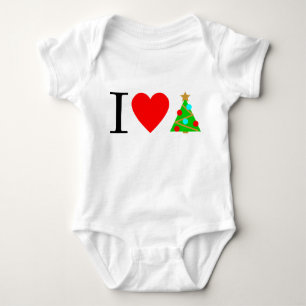 Body I Heart Christmas Tree Costume bébé