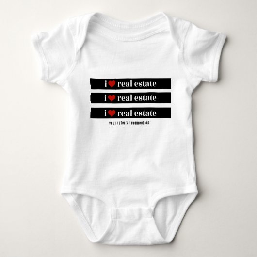 Body "I Heart Real Estate" Baby Onsie (Devant)