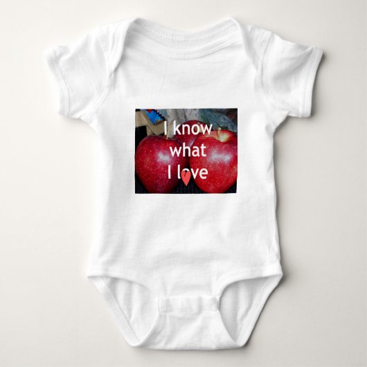 Body "I Know What I Love" - Design à thème Apple (Devant)