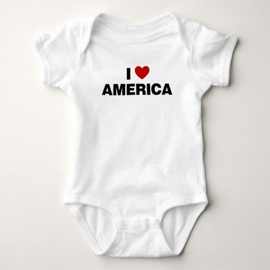 Body I Love America Baby Bodysuit (Devant)