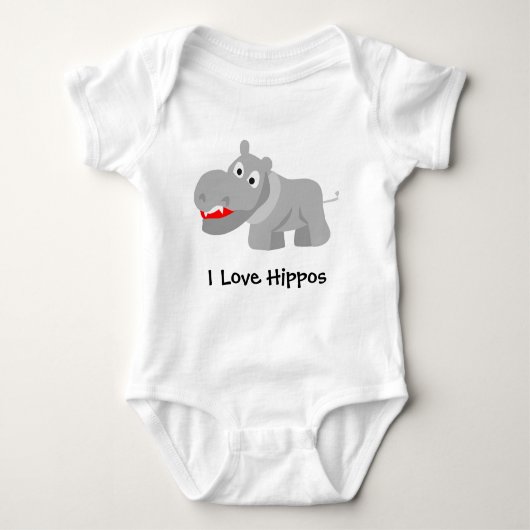 Body I Love Hippos (Devant)