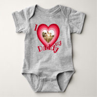I Love My Daddy Heart Photo Personnaliser Nom Fill