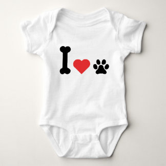 Body I Love My Dog Lover Baby Bodysuit Pet Parent Gift