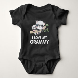 Body I Love My Grammy Cute Baby and Adult Pandas
