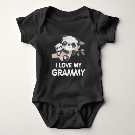 Body I Love My Grammy Cute Baby and Adult Pandas (Devant)