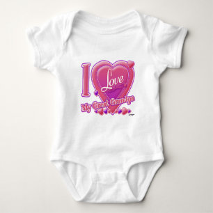 Body I Love My Great Grand-pa rose/violet - coeur