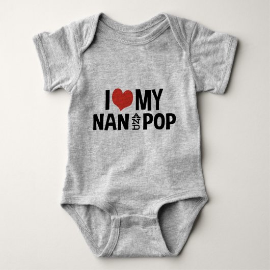 Body I Love My Nan et Pop Baby Beanie (Devant)