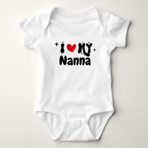 Body I Love My Nanna Retro Stars Personnalisable Nouvea