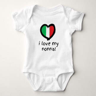 Body I Love My Nonna Italian Baby Bodysuit Shirt