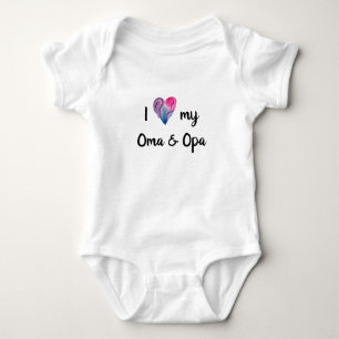 Body I Love My Oma et Opa Baby Bodysuit