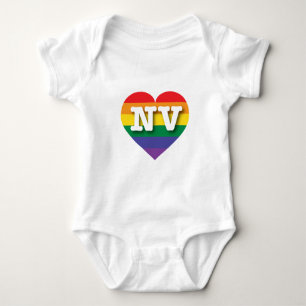 Body I Love Nevada Rainbow Heart