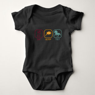Body Icelandic Horse Tölt Eat Sleep Funny Retro
