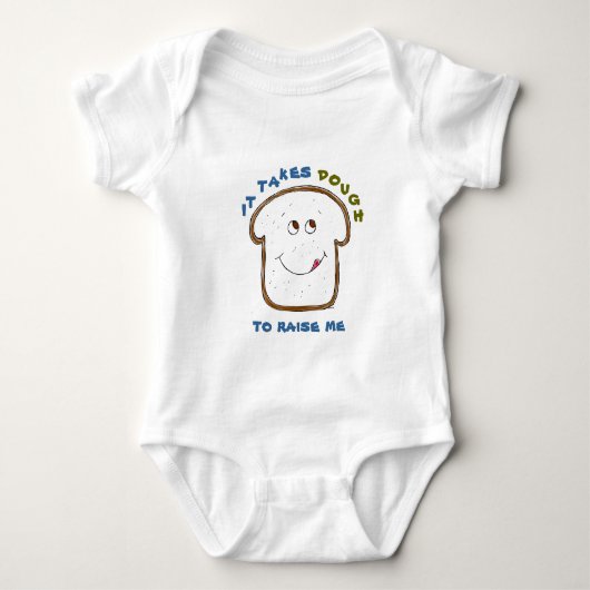 Body Il faut Pâte Bébé Bleu Vert Dessin (Devant)