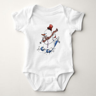 Body Illustration d’un joyeux mannequin de neige sur le