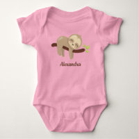 Illustration d'animal Kawaii de paresseux mignon s