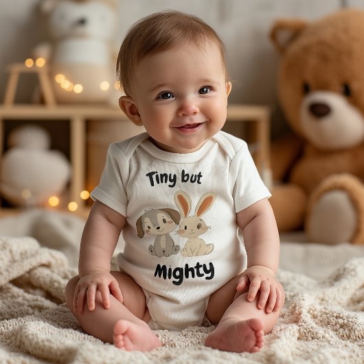 Body Illustration de bébé de chiot mignon et de lapin d