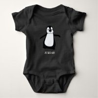 Illustration de bébé manchot mignon personnalisée