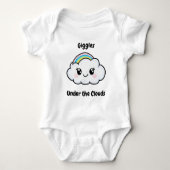 Body Illustration de bébé mignonne avec un nuage arc-en (Devant)
