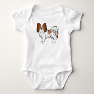 Body Illustration de chien de dessin de Papillon rouge