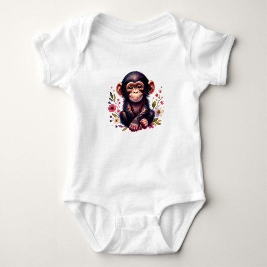 Body Illustration de chimpanzé Kawaii (Devant)