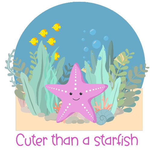 Body Illustration de citation d'étoiles de mer