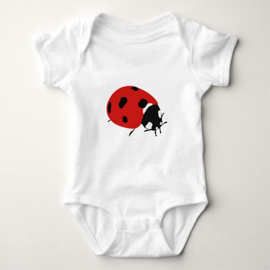 Body Illustration de coccinelle rouge mignonne (Devant)
