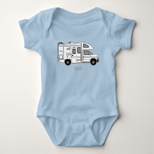 Body Illustration de dessin animé Campervan (Devant)