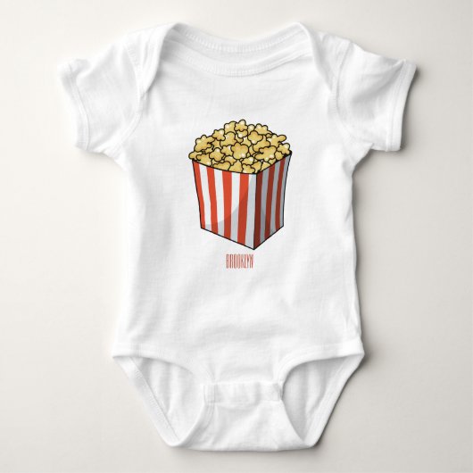 Body Illustration de dessin animé Popcorn (Devant)