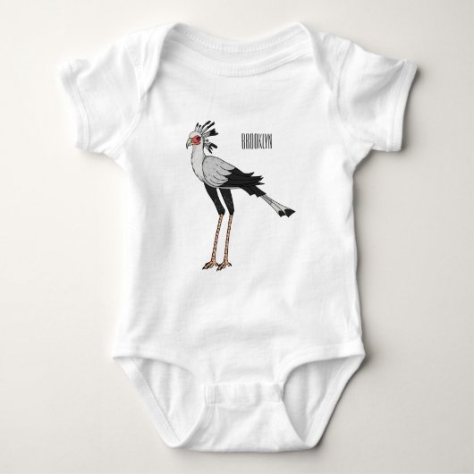 Body Illustration de dessin du secrétaire pour oiseaux (Devant)