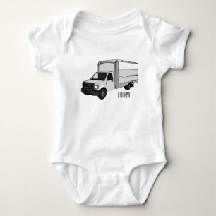 Body Illustration de la caricature du camion-boîte