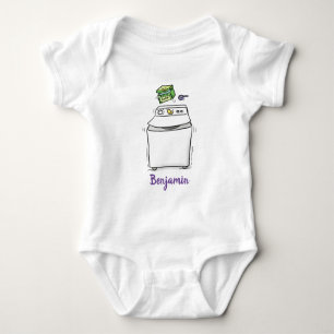Body Illustration de lave-linge mignonne