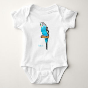 Body Illustration de l'oiseau bleu budgerigar