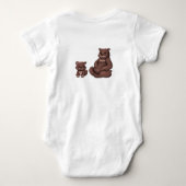 Body Illustration de maman ourse et ourson mignonne Bod (Dos)