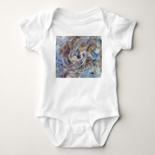 Body Illustration de marbrage gris bleu