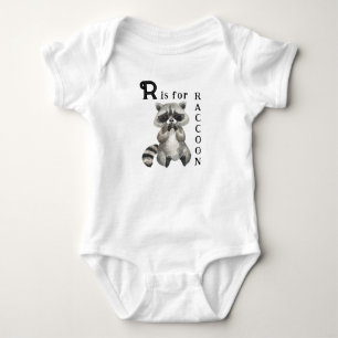 Body Illustration de mignon Raccoon - R est pour RACCOO