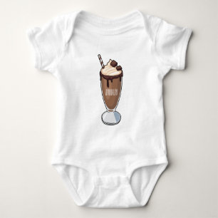 Body Illustration de milk-shake au chocolat