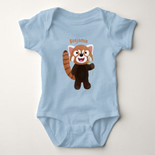 Body Illustration de panda rouge mignon