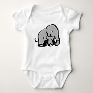 Body Illustration d'éléphant minimaliste adorable