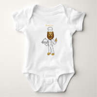 Illustration du chef mignon lion