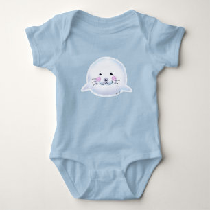 Body Illustration d'un bébé phoque mignon et duveteux