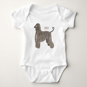 Body Illustration d'un chien hound afghan