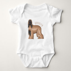 Body Illustration d'un chien hound afghan