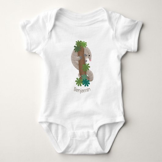 Body Illustration d'une anteure de pangolin mignonne (Devant)